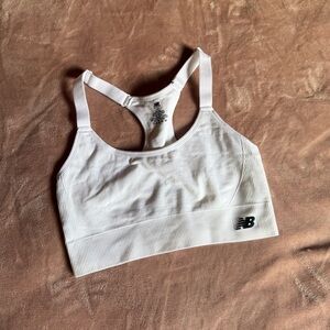 NWOT White New Balance Sports Bra